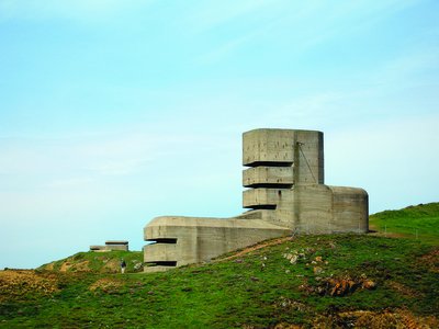 WW2 German Pleinmont Observation Tower on the Coast of Guernsey Channel Islands