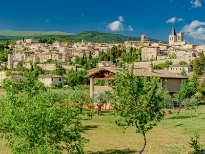 City of Spello in Umbria Central Italy in the province of Perugia