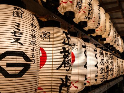 Paper Lanterns, Kyoto, Japan