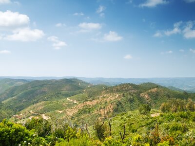 Mountainous landscape of Monchique, Portugal