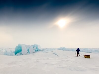 Explorer Mark Wood on an expedition