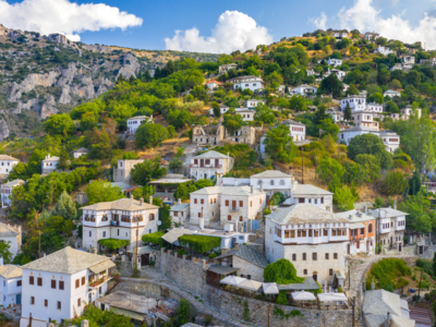 Traditional greek village of Makrinitsa on Pelion mountain in central Greece