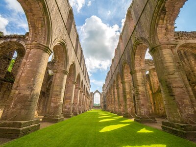 Fountains Abbey in North Yorkshire