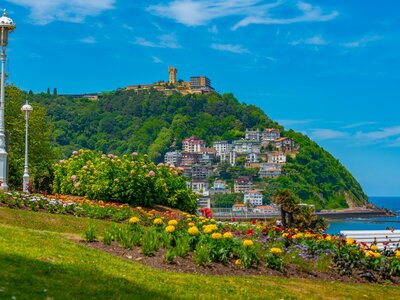 Monte Igueldo at Spanish town San Sebastian