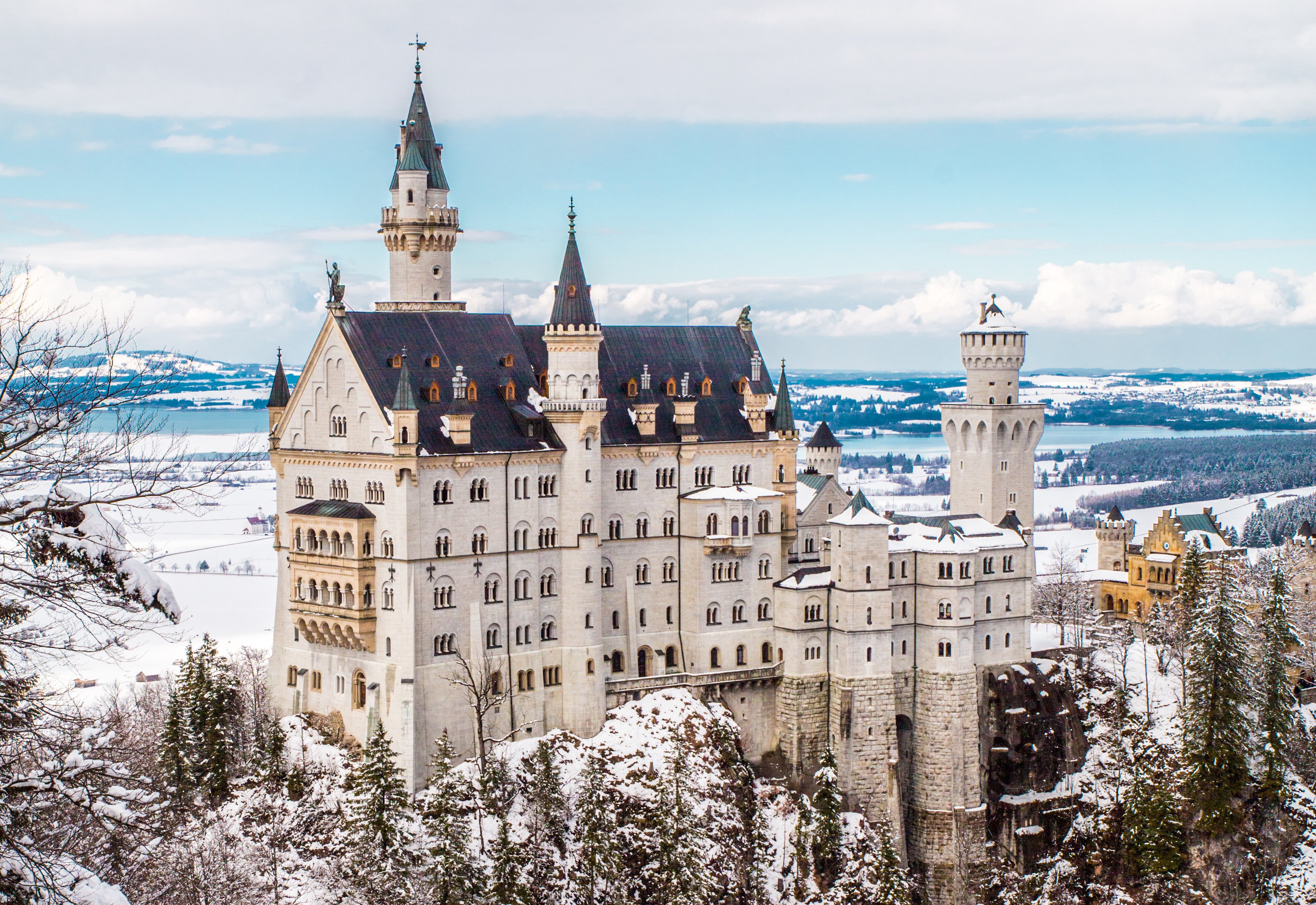 Fairytale Winter Walking in Fussen, Bavaria