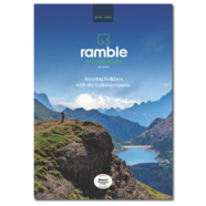 Ramble Worldwide 2025-26 Brochure front cover transparent background