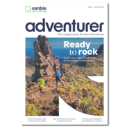 Ramble Worldwide adventurer magazine issue 1 front cover transparent background