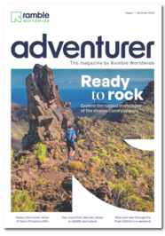 Ramble Worldwide adventurer magazine issue 1 front cover transparent background