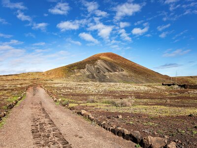 Hiking trail to Volcano Colorada, Fuerteventura