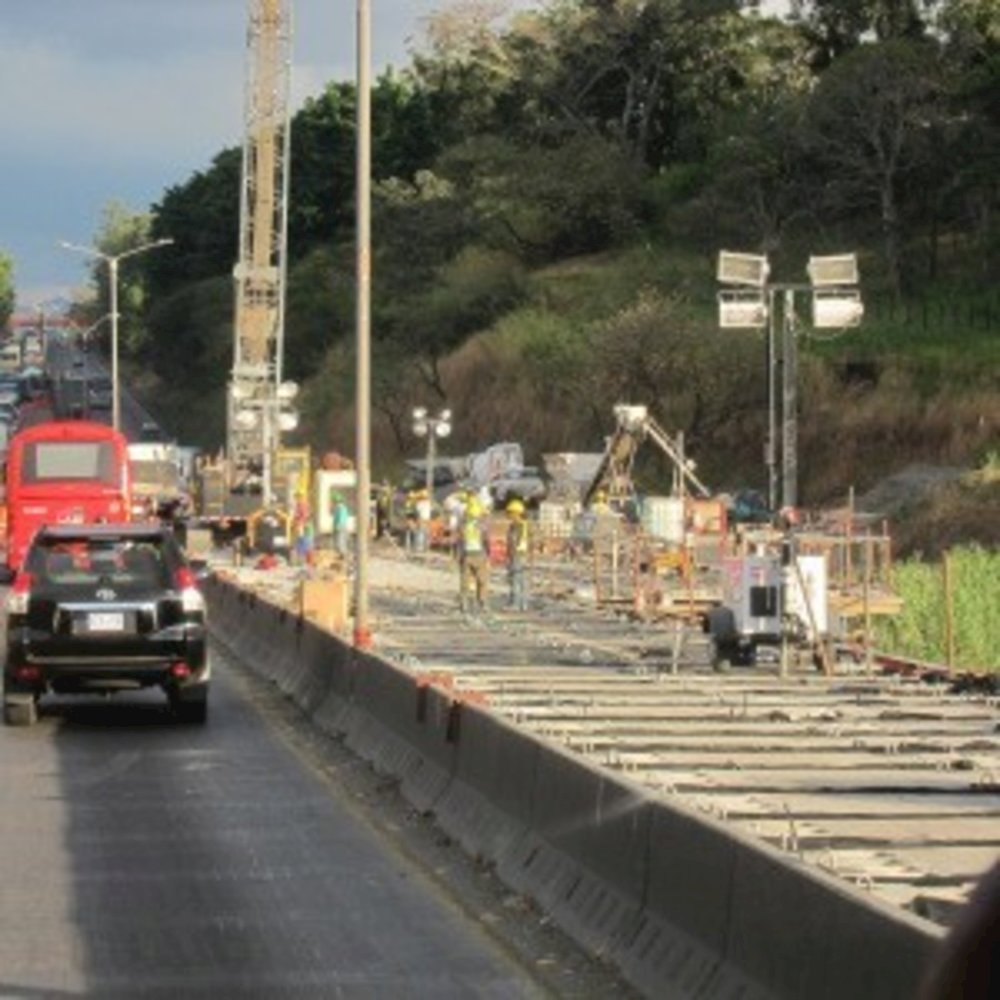  New bridge under construction, near San José, Costa Rica. 